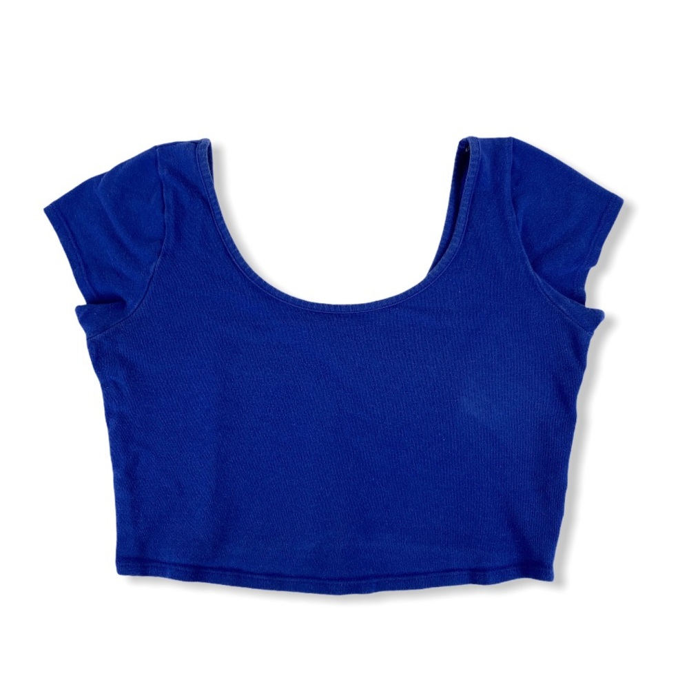 Blue Crop Top